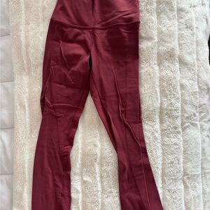 Women's Burgundy Leggings